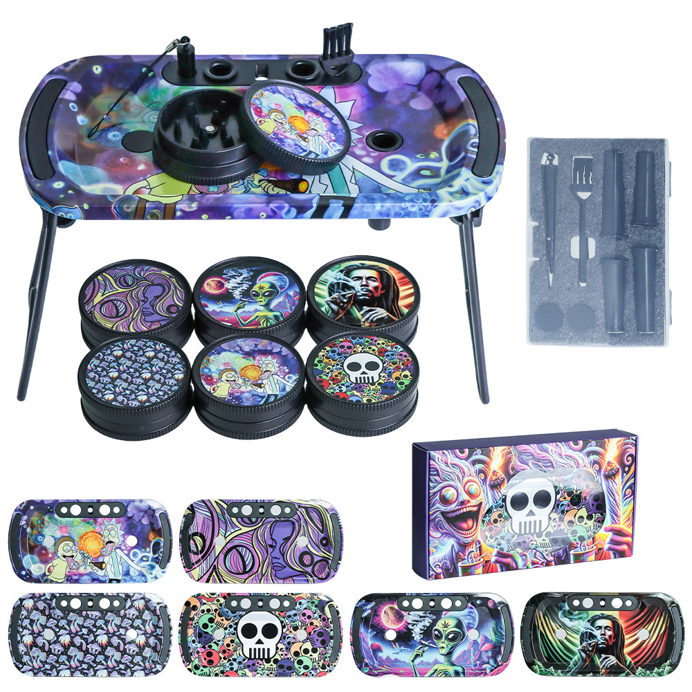 Grinder & Tray Set - Asst