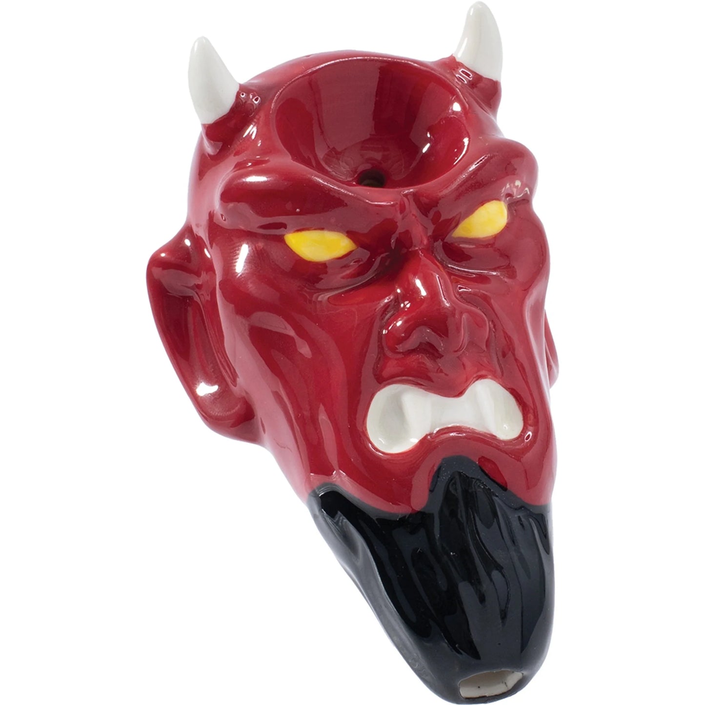 Wacky Bowlz - Ceramic Pipe - Fun Designs and Unique Shapes - 3.5" - Devil