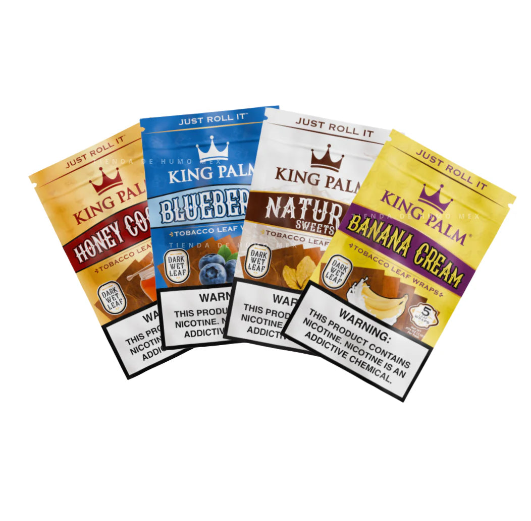 King Palm - Tobacco Leaf Wraps - 5pk - 8ct - Assorted Flavors