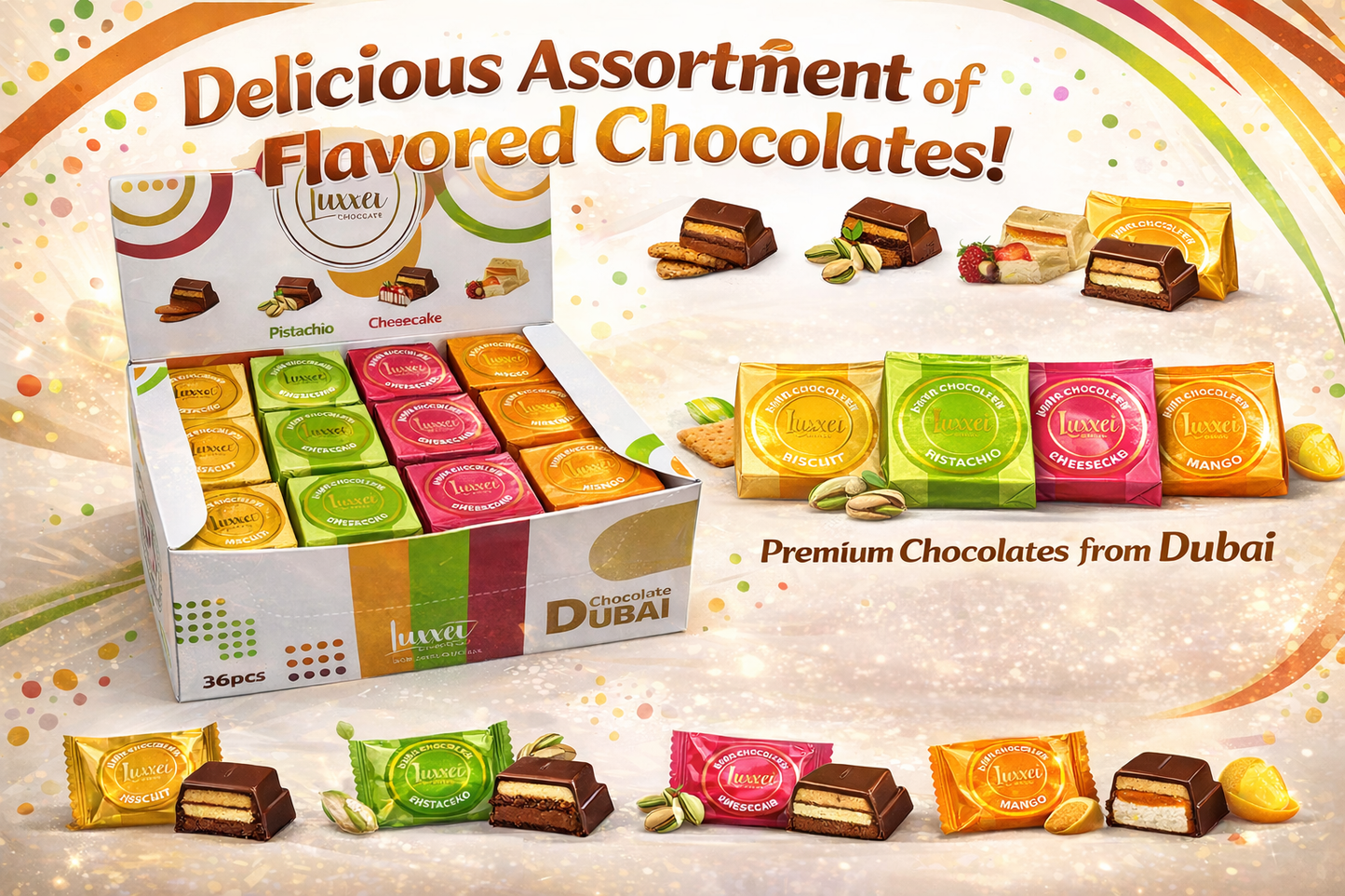 Luxxei Dubai Chocolate - 36ct