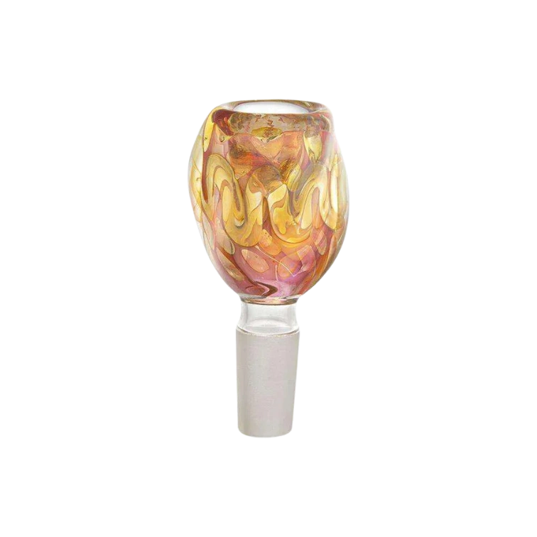Custom Glass Bowl - 14mm - Gold Fumed