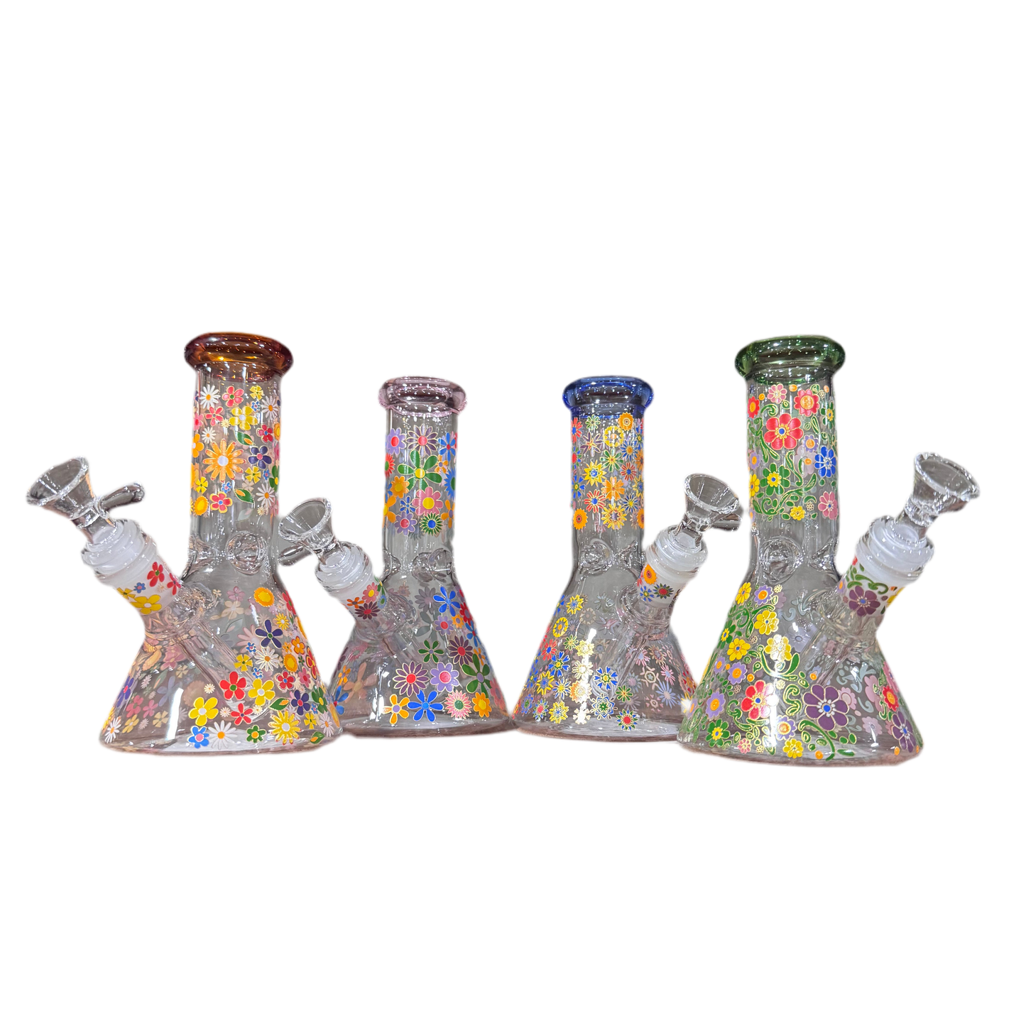 WP - 6.5" Bloomin' Daisy Haze Beaker