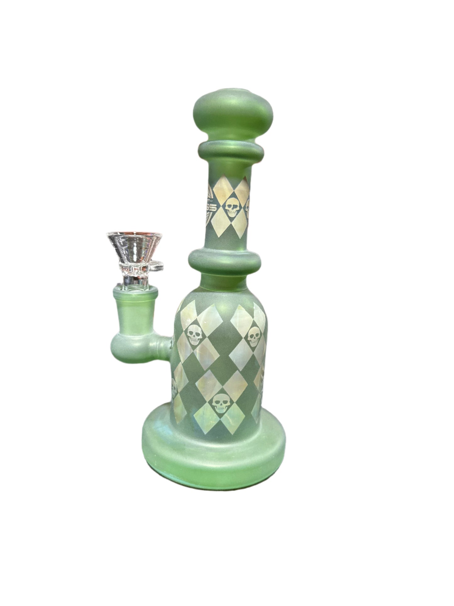 On Point Glass - Skulls 6.5" Straight Tube
