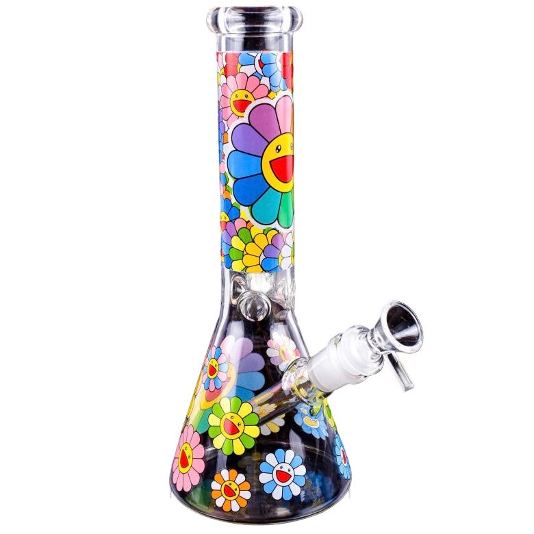 WP - 9.5" Bloomin' Daisy Haze Beaker
