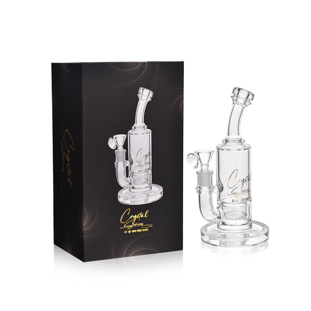 HPG Crystal Series - WP - 9.5" Slit Bucket Perc Straight