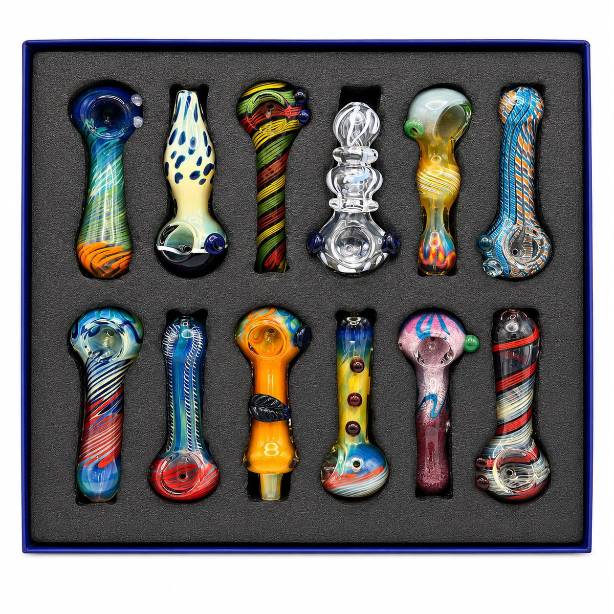 Everyday - 4" Mixed Design Hand Pipes - 12ct