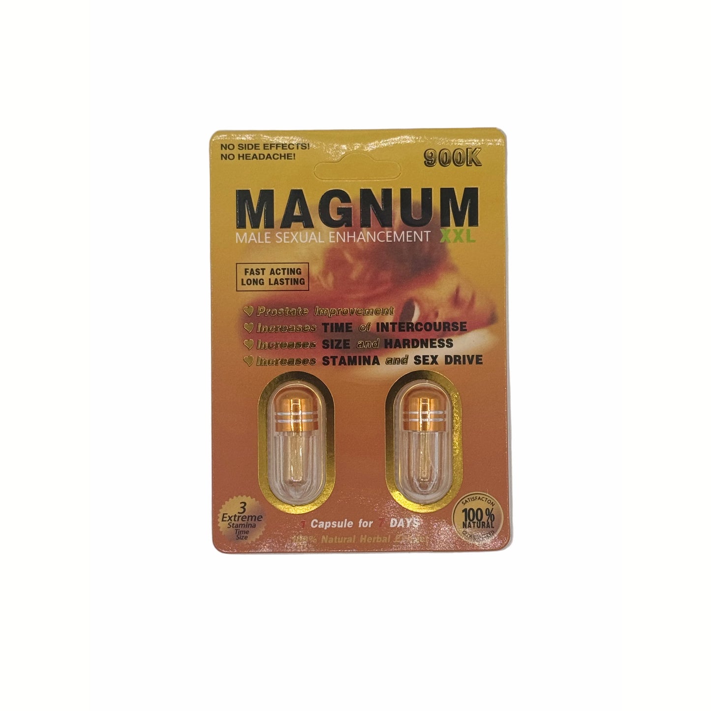 Magnum Gold Sexual Enhancement 900k Capsules | 2pk - 24ct