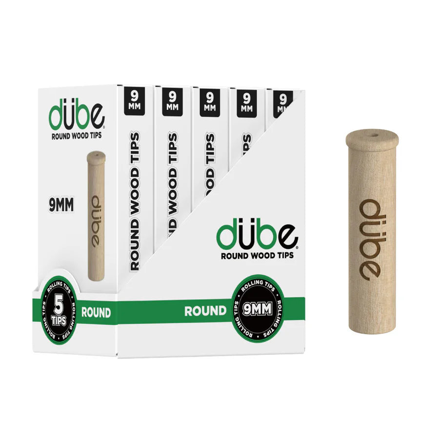 Dube 9mm Wood Tips - 5pk - 5ct