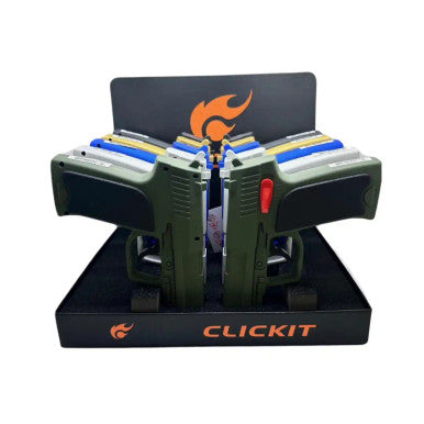 Clickit - Torch Lighter - Large Pistol - 10ct