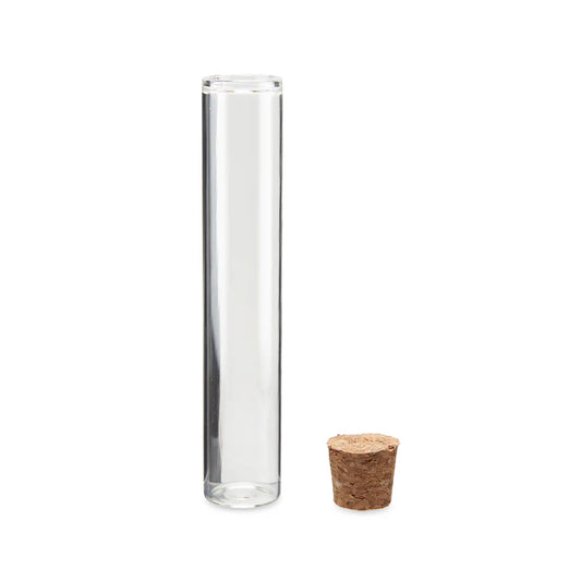 Loud Lock Clear Glass Tubes w/ Cork Cap - 500ct