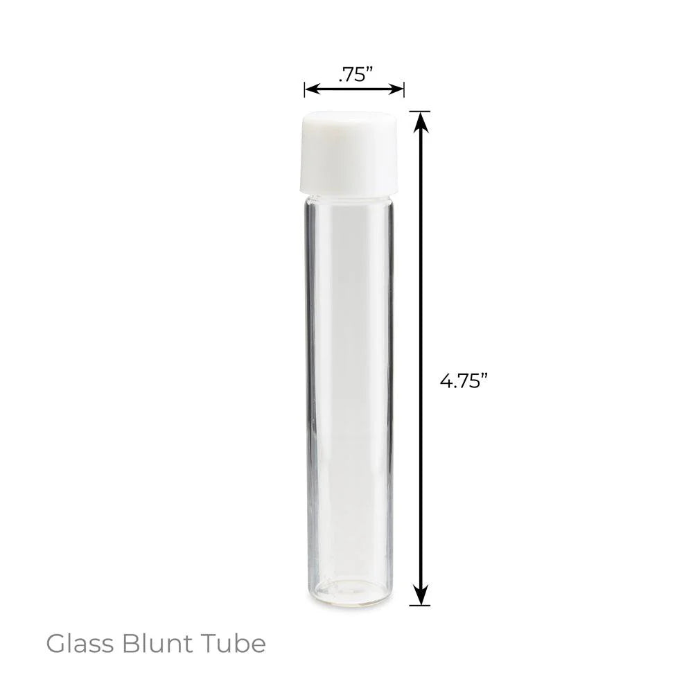 Loud Lock Clear Glass Tubes - 100ct - Assorted Tops