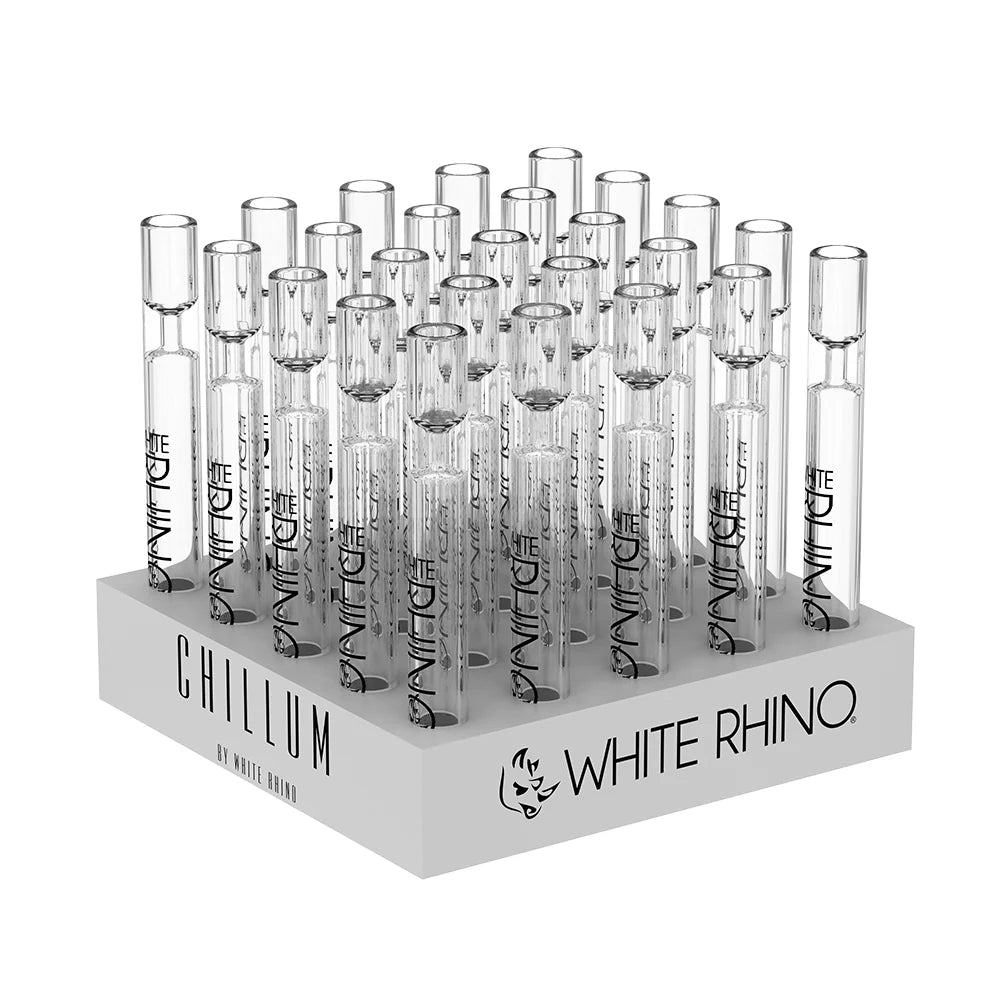 White Rhino - Chillum - 25ct - Silicone Cap