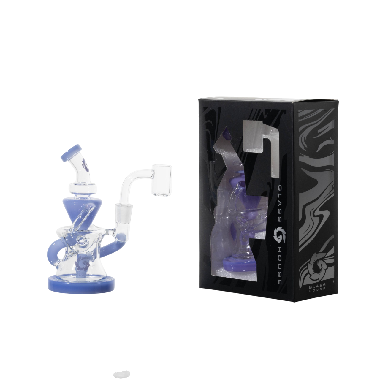 Glass House - WP - 6" Hourglass Mini Recycler +