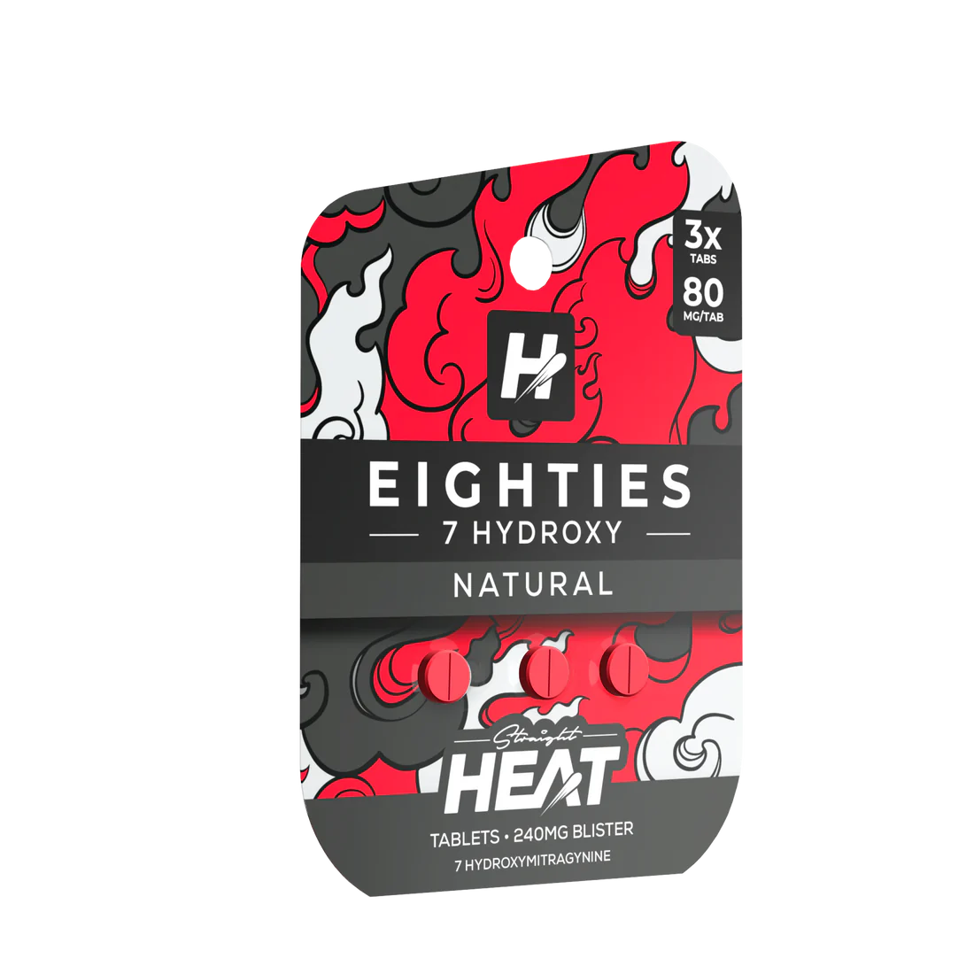 Straight Heat - 80mg 7-OH Tabs - 3pk - 10ct
