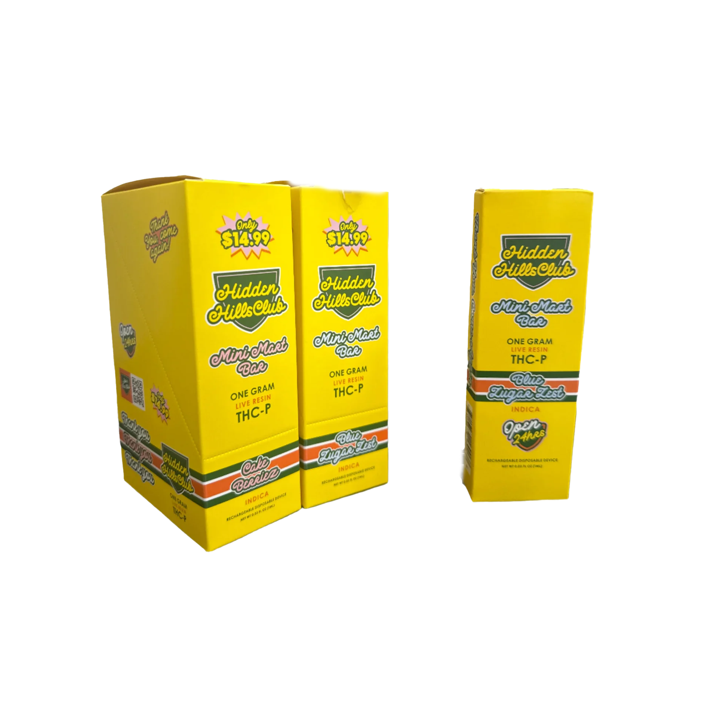Hidden Hills - 1g Dispo - THC-P Mini Mart - 5ct Variety Pack