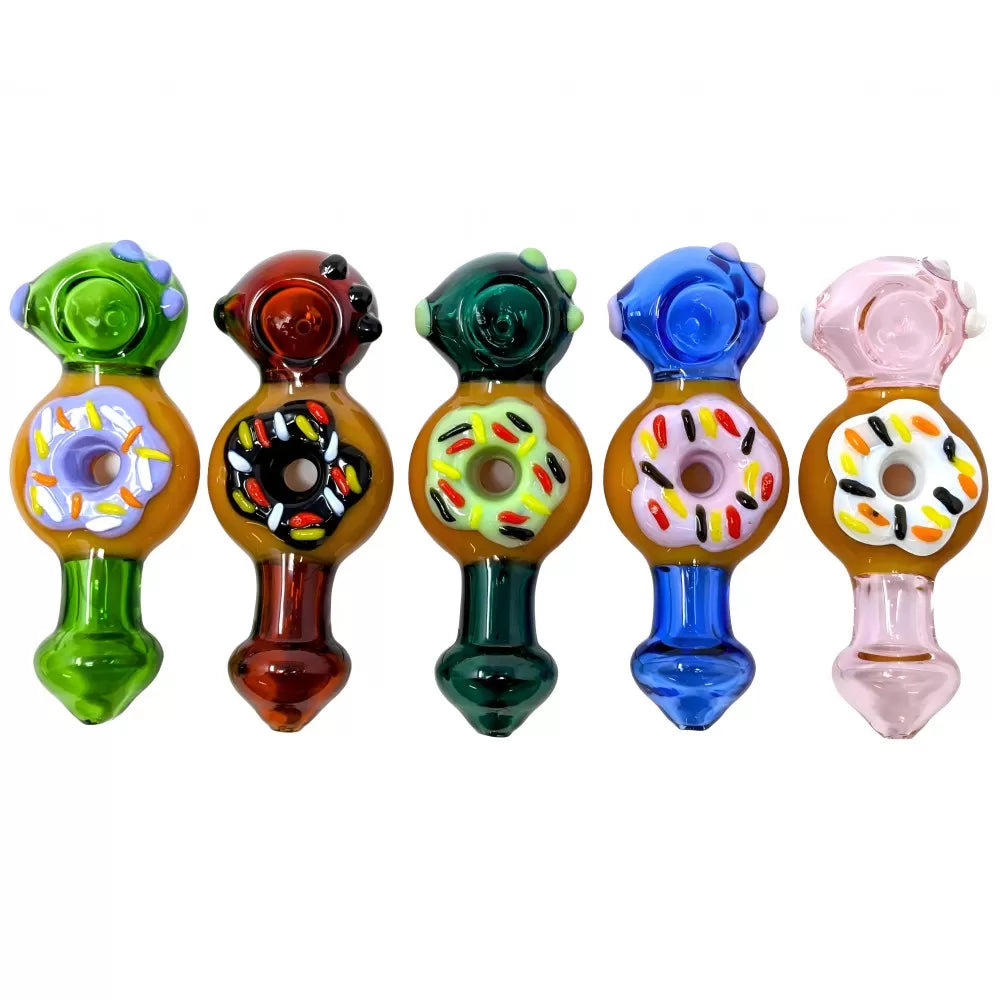 Donut Worry, Be Happy Hand Pipe - Assorted Colors