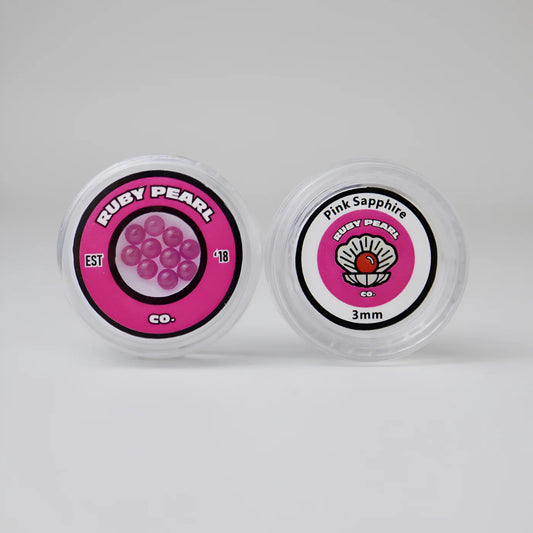 Ruby Pearl Co - Terp Pearls - 3mm Sapphire - Pink +