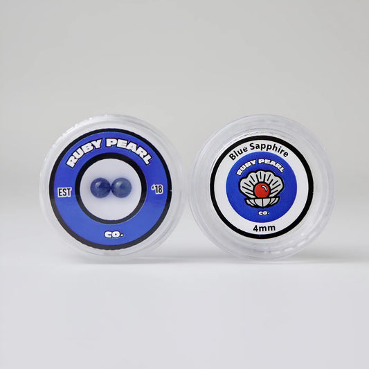 Ruby Pearl Co - Terp Pearls - 4mm Sapphire - Blue +