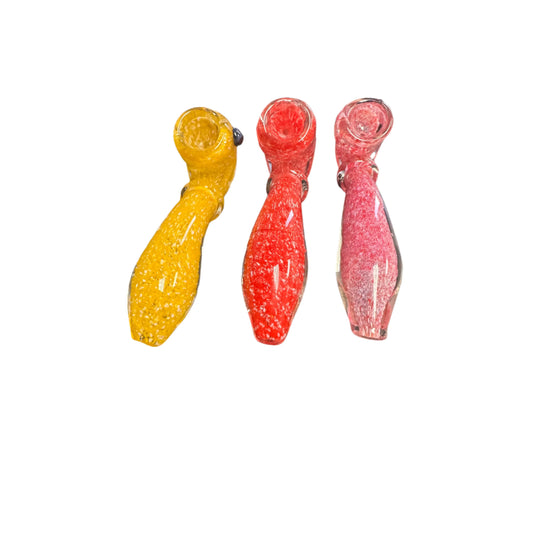 Hand Pipes - Asst Glass - 3ct