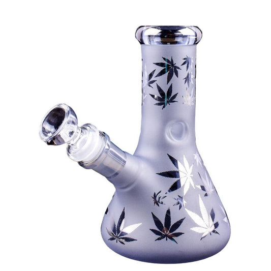 WP - 6.5" Patterned Frosted Beaker - Asst