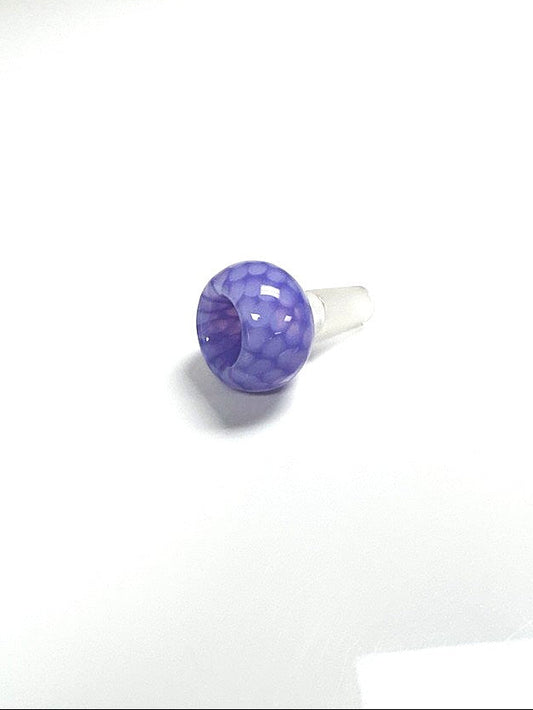 Custom Glass Bowl - 14mm - Purple Slyme Honeycomb