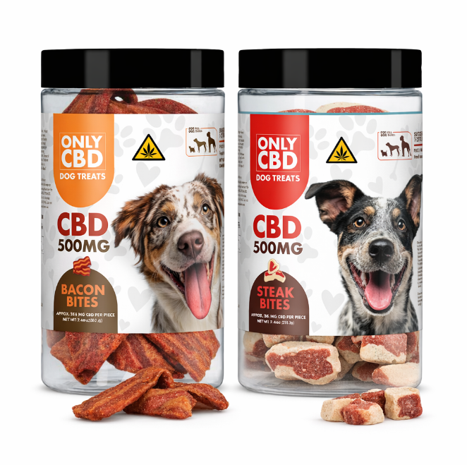Only CBD - 500mg CBD Dog Treats - 50ct Jar