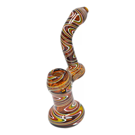 6-7" Assorted Color Tube Bubbler - 10ct Jar