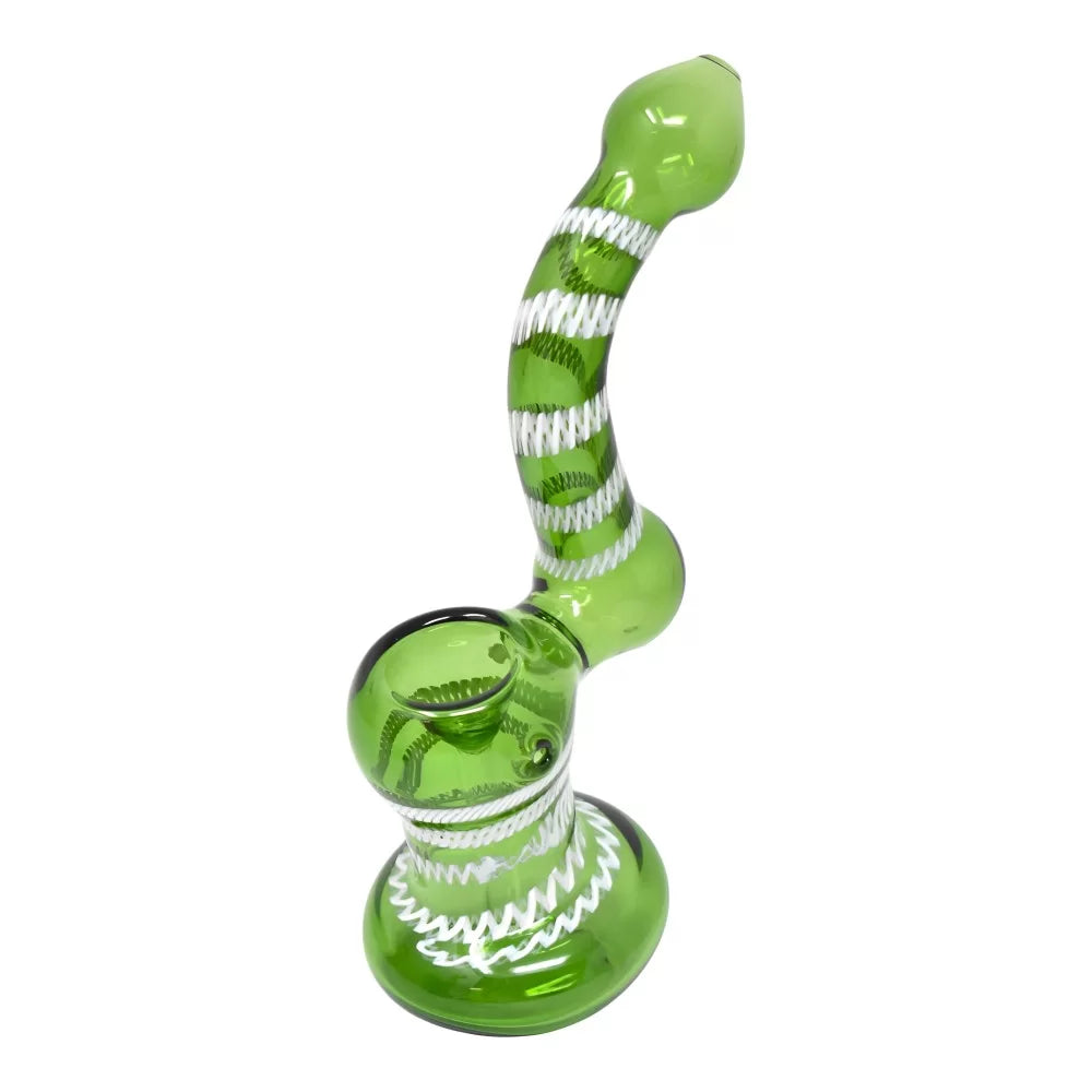 6-7" Assorted Color Tube Bubbler - 10ct Jar