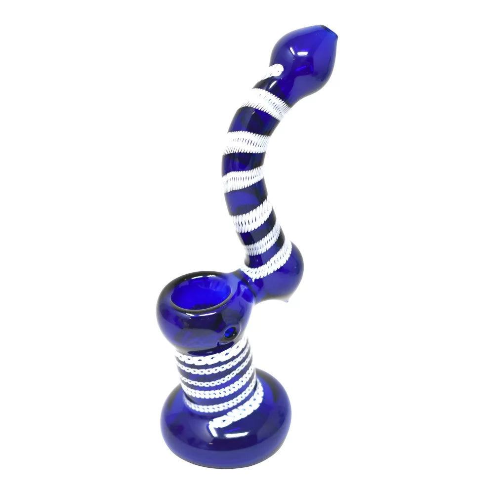 6-7" Assorted Color Tube Bubbler - 10ct Jar