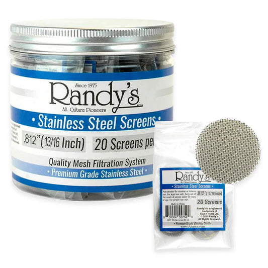 Randy's - Screens - Stainless Steel - 0.812" - 20pk - 36ct +