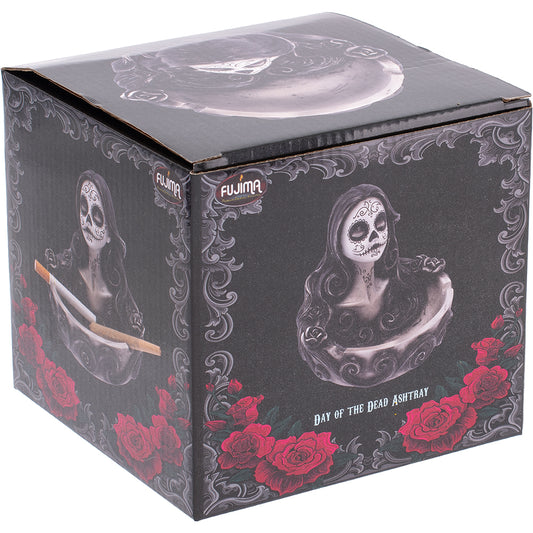 Fujima Lady Day of the Dead Ashtray - (4.5"x5.1")