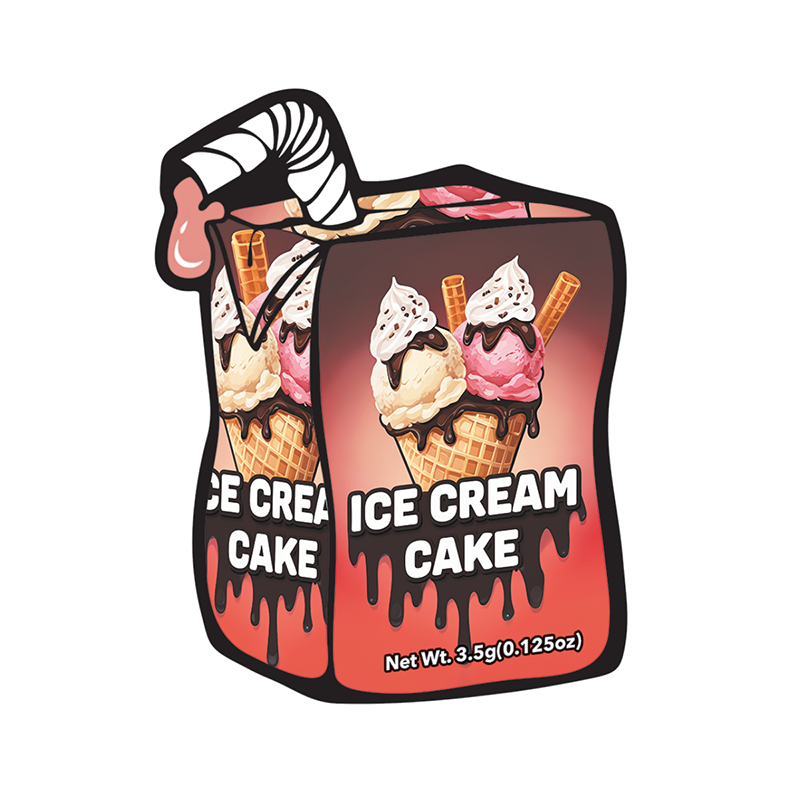 Mylar Bags - 50ct - 3.5g Die Cut Ice Cream Cake