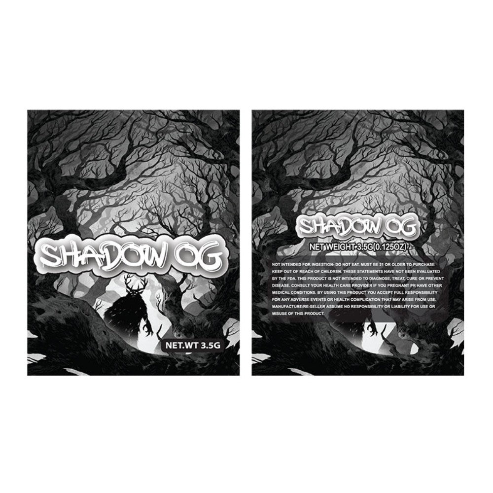 Mylar Bags - 100ct - 3.5g Designer Shadow OG