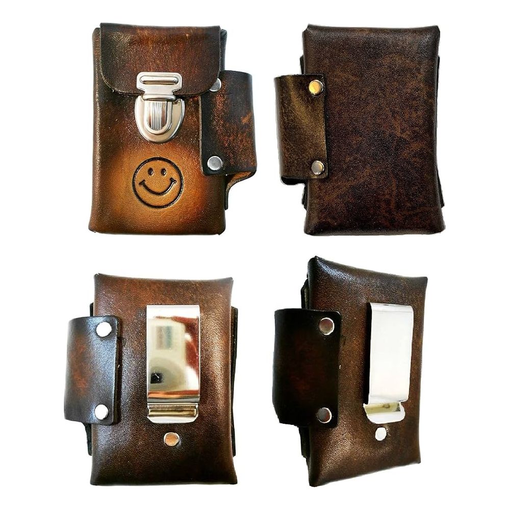 Leather Cigarette Case - Ribbon - 12ct