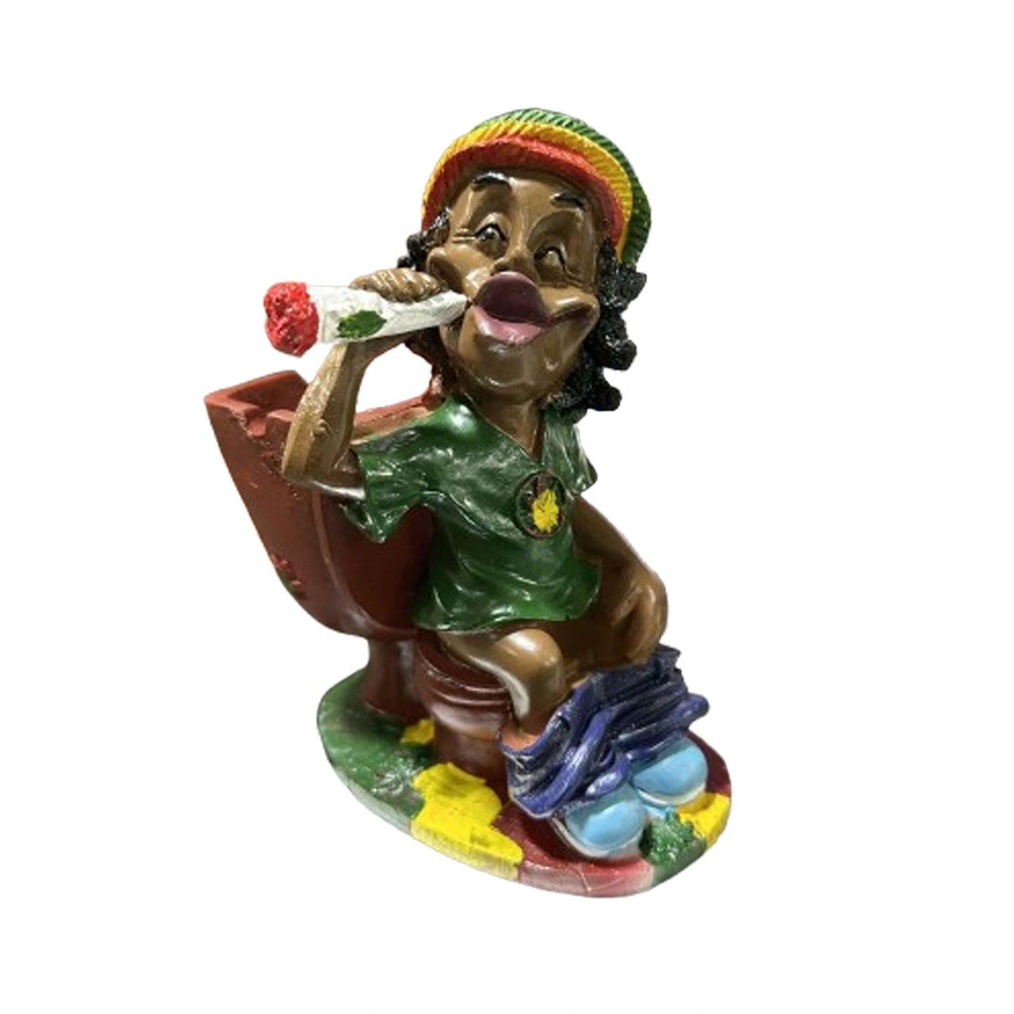 Ashtray - Jamaican Man / On Toilet - LT127