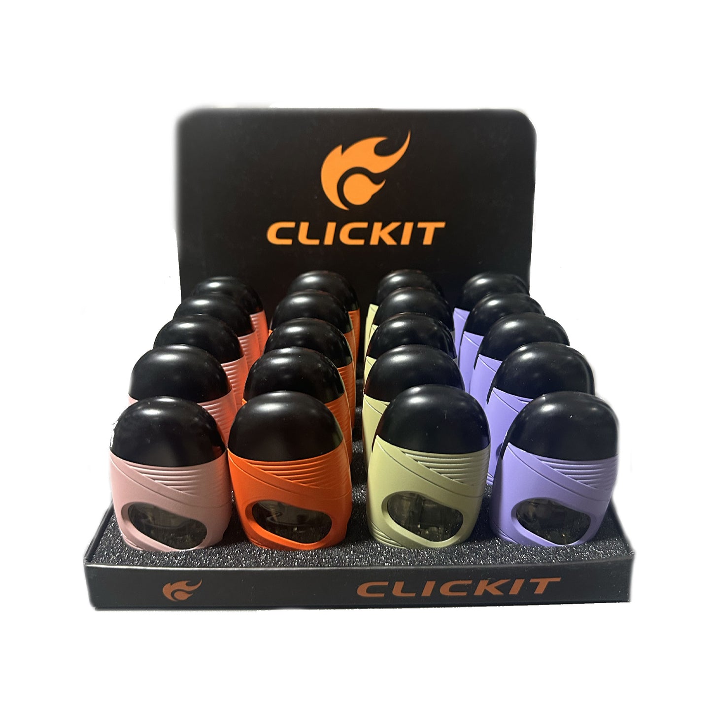 Clickit - Torch Lighter - 4 Color Mix - 20ct