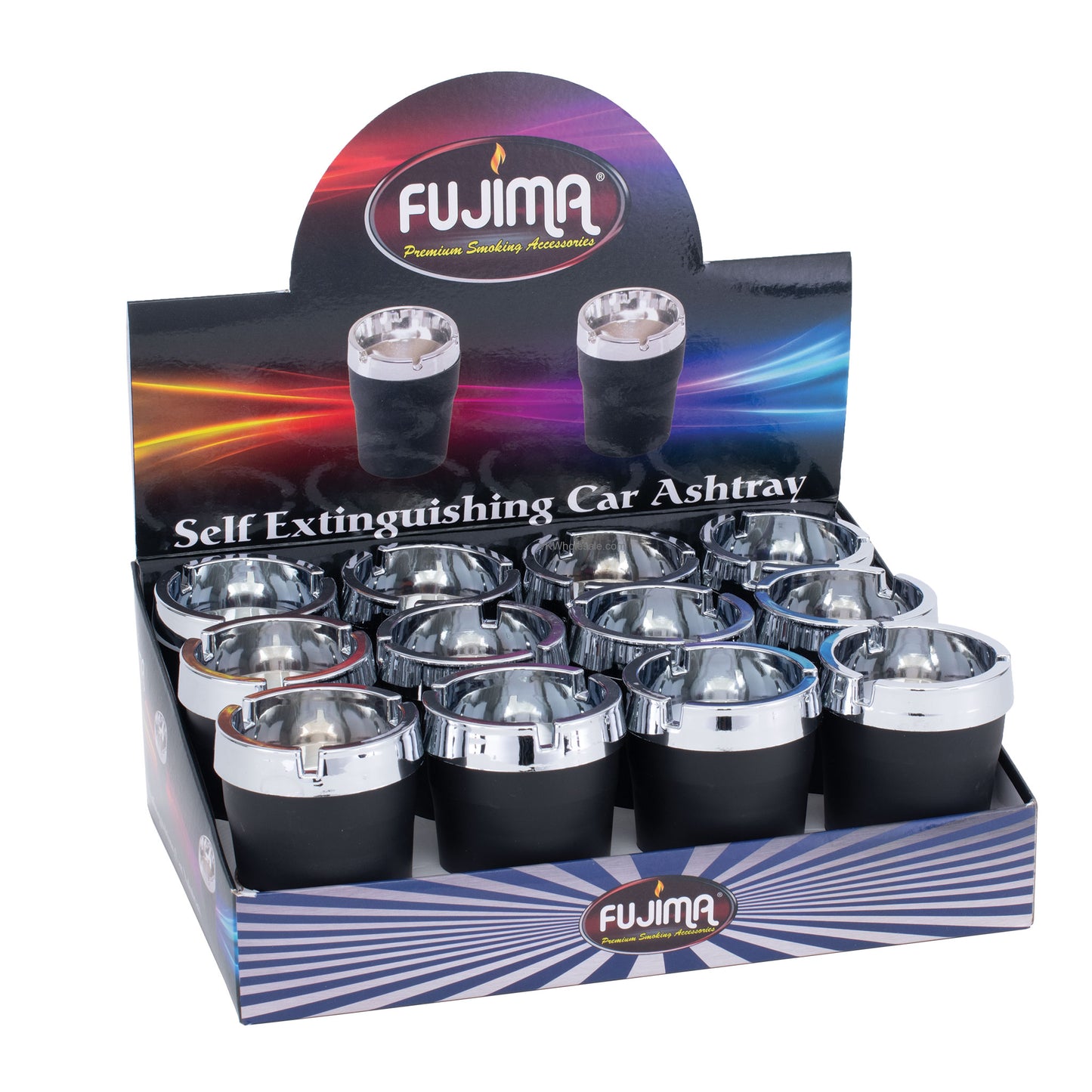 Fujima - Ashtray - Car Self Extinguishing - 12ct - EX8