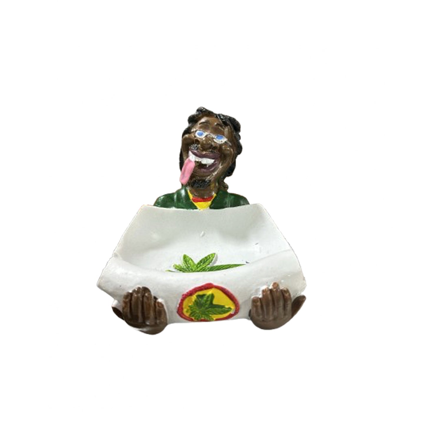 Ashtray - Jamaican Poly Resin - Rolling Joint - LT47