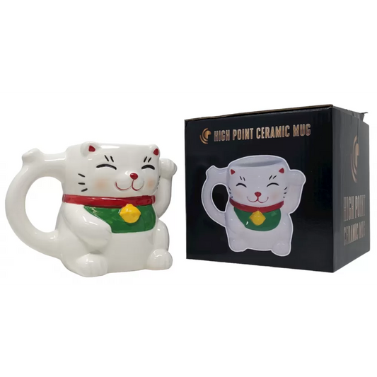 High Point Mug Pipe - Lucky Cat