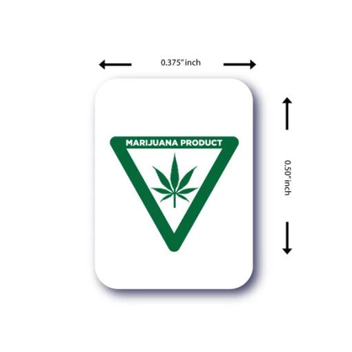 Labels - Marijuana Product - 0.375" x 0.375" - 1000ct