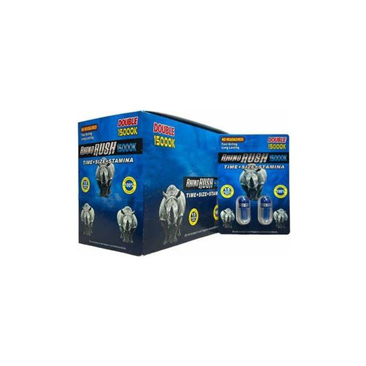 Rhino Rush - Enhancer - 15000K Blue Caps - 2pk - 24ct