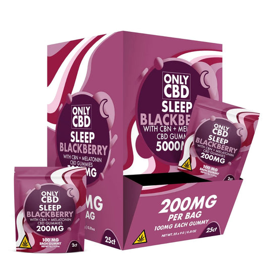 Only CBD - 100mg CBD Sleep Gummies - 2pk - 25ct
