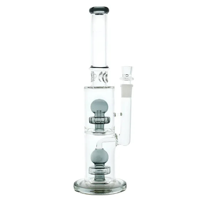 WP - 14" Dual Sphere Matrix Perc Straight Water Pipe