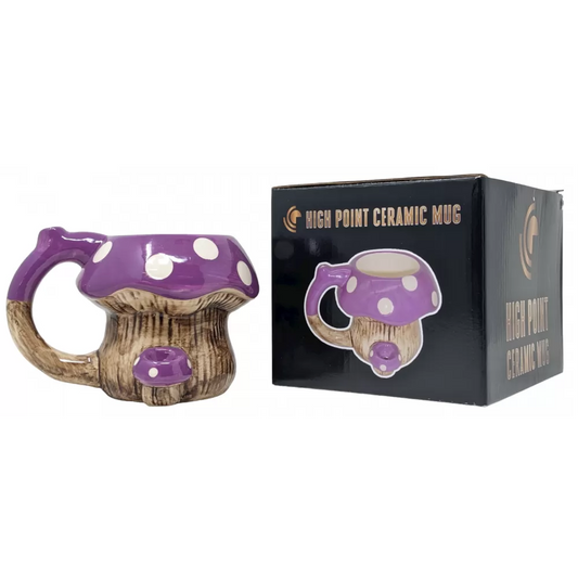 High Point Mug Pipe - Purple Mushroom
