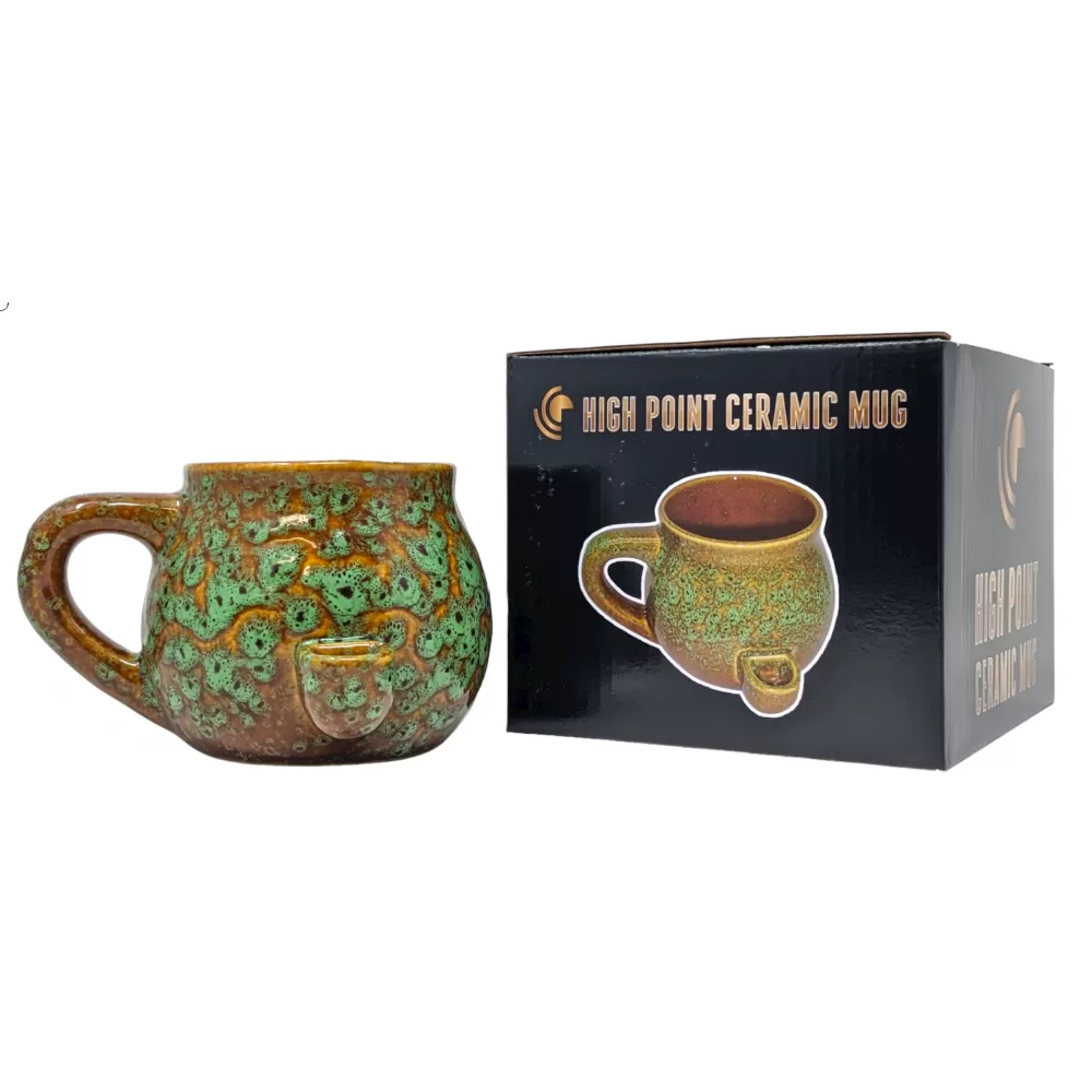 High Point Mug Pipe - Glazed Artwork