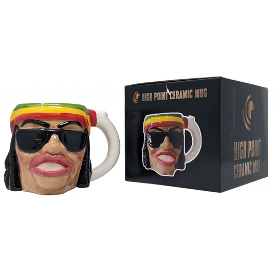 High Point Mug Pipe - Rasta Man