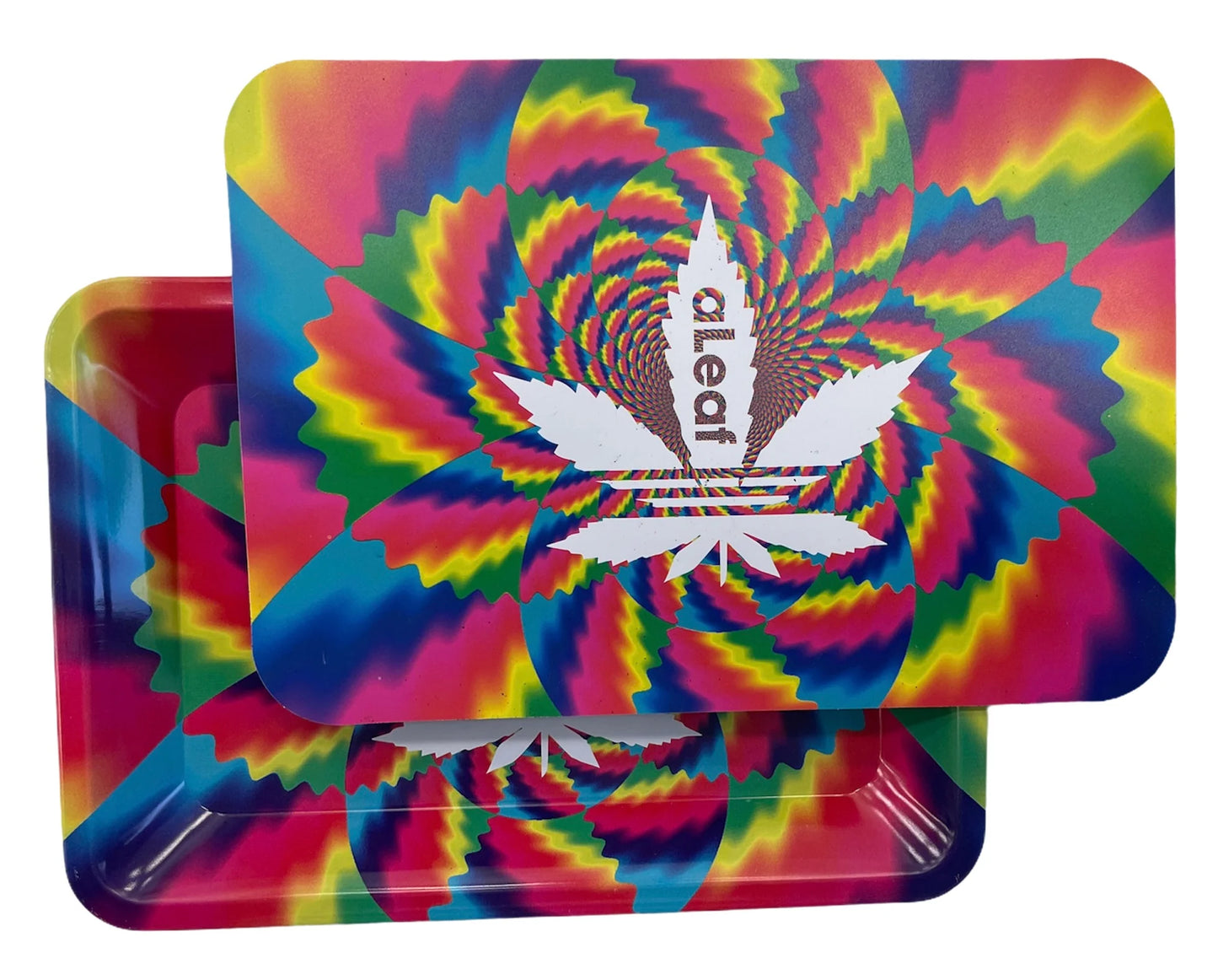 Aleaf - Medium Rolling Tray - Metal with lid