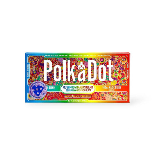 PolkaDot 60g Mushroom Chocolate Bars - 10ct