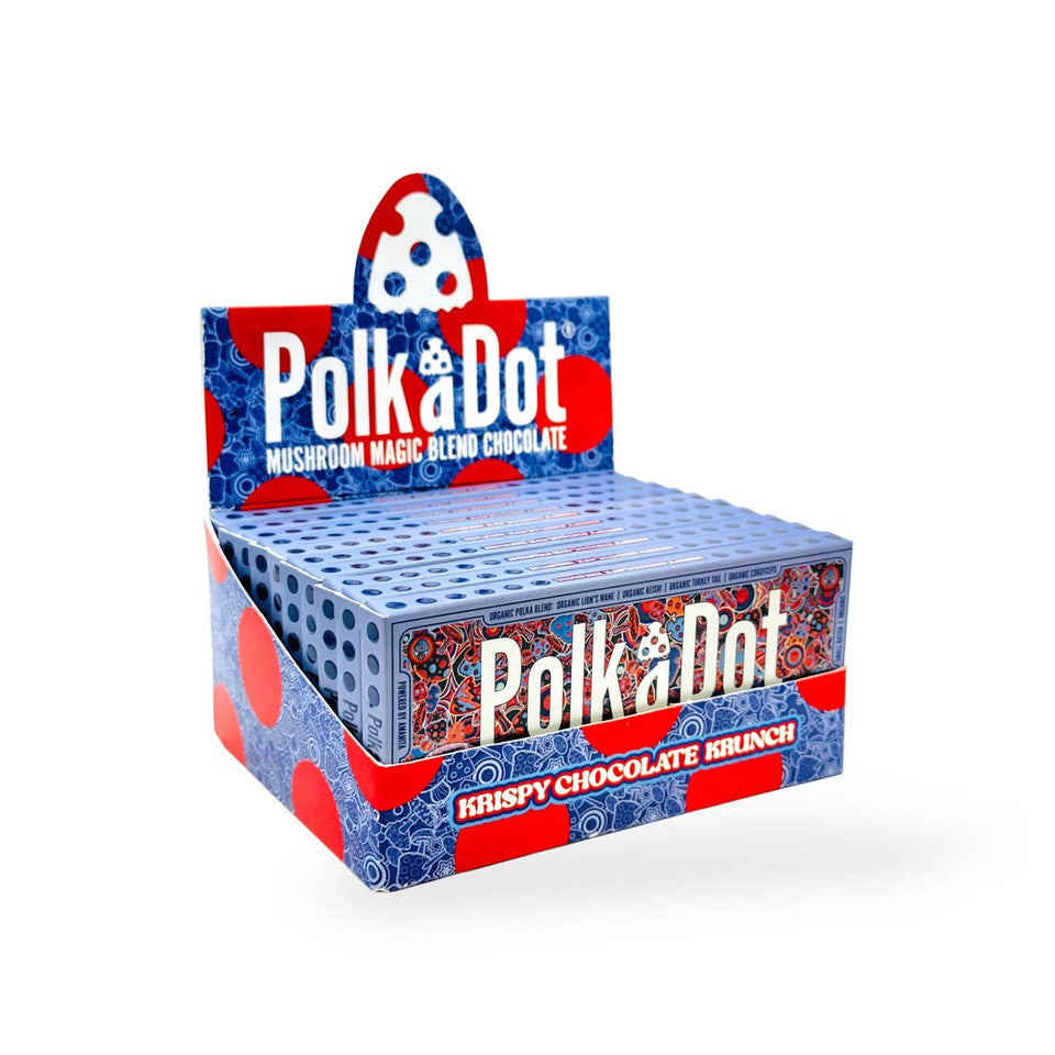 PolkaDot 60g Mushroom Chocolate Bars - 10ct