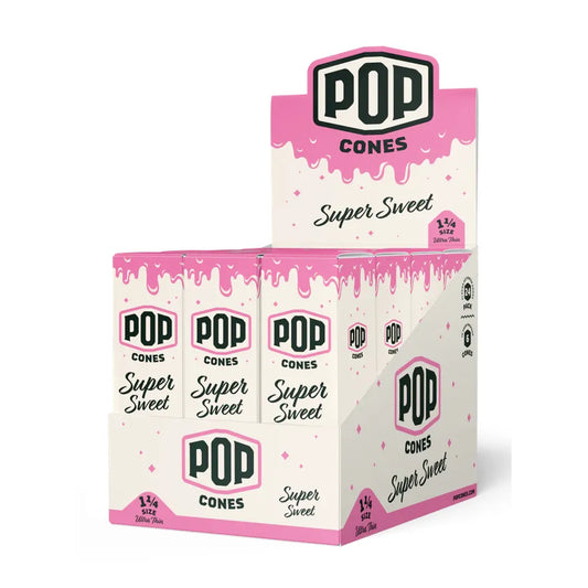 Pop - Cones - Super Sweet - Ultra Thin 1 1/4 - 6pk - 24ct